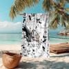 Japanese artist Koyoharu Gotouge's Demon Slayer beach towel, outdoor camping vacation swimming beach towel, outdoor absorbent bath towel blanket K17