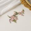 Delicate Flowers Patches DIY Clothes Decoration Sew on Applique Patch 3D Flowers Embroidery Fabric Badge Clothing Decoration