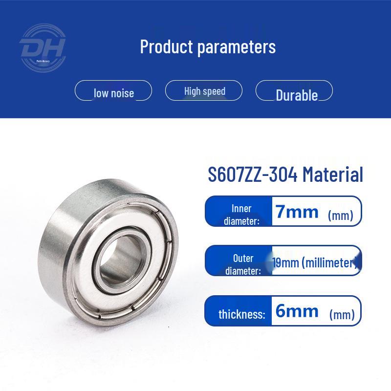 Stainless Steel Bearings S6000, S6001, S6002, S603, S604 - 304 Material