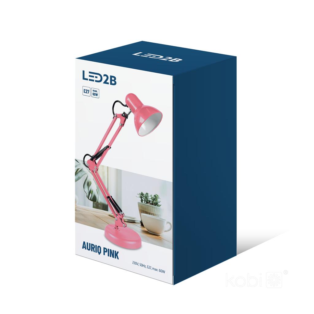 E27 Pink Desk Lamp