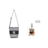 MLB Classic Ny Logo Retro American Large Capacity College Student Bucket Bag Women Shoulder Bag Black 3ABMB015N-50BKS