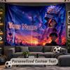 Dandadan Personalized Tapestry Support Custom Name, Wall Art Home Decoration