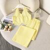 Girls' Fashionable Outfit - Spring/Autumn Children's Casual V-neck Collarless Sleeveless Long Pants Set