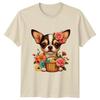 Floral Chihuahua Dog With Flower Unisexs TShirt Chihuahua Dog Pets Mothers Day