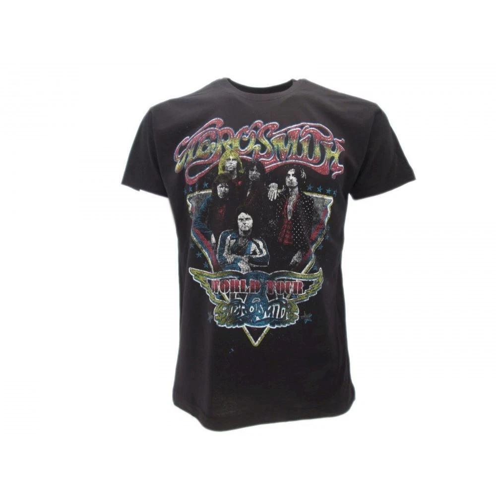 Music Aerosmith Original Official Group TShirt Tee Black S