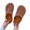 Fashion Women Flats Mesh Mules Shoes Summer Weave Shoes for Woman 2025 New Casual Sandals Designer Walking Flip Flops Fad Rome Sandalias