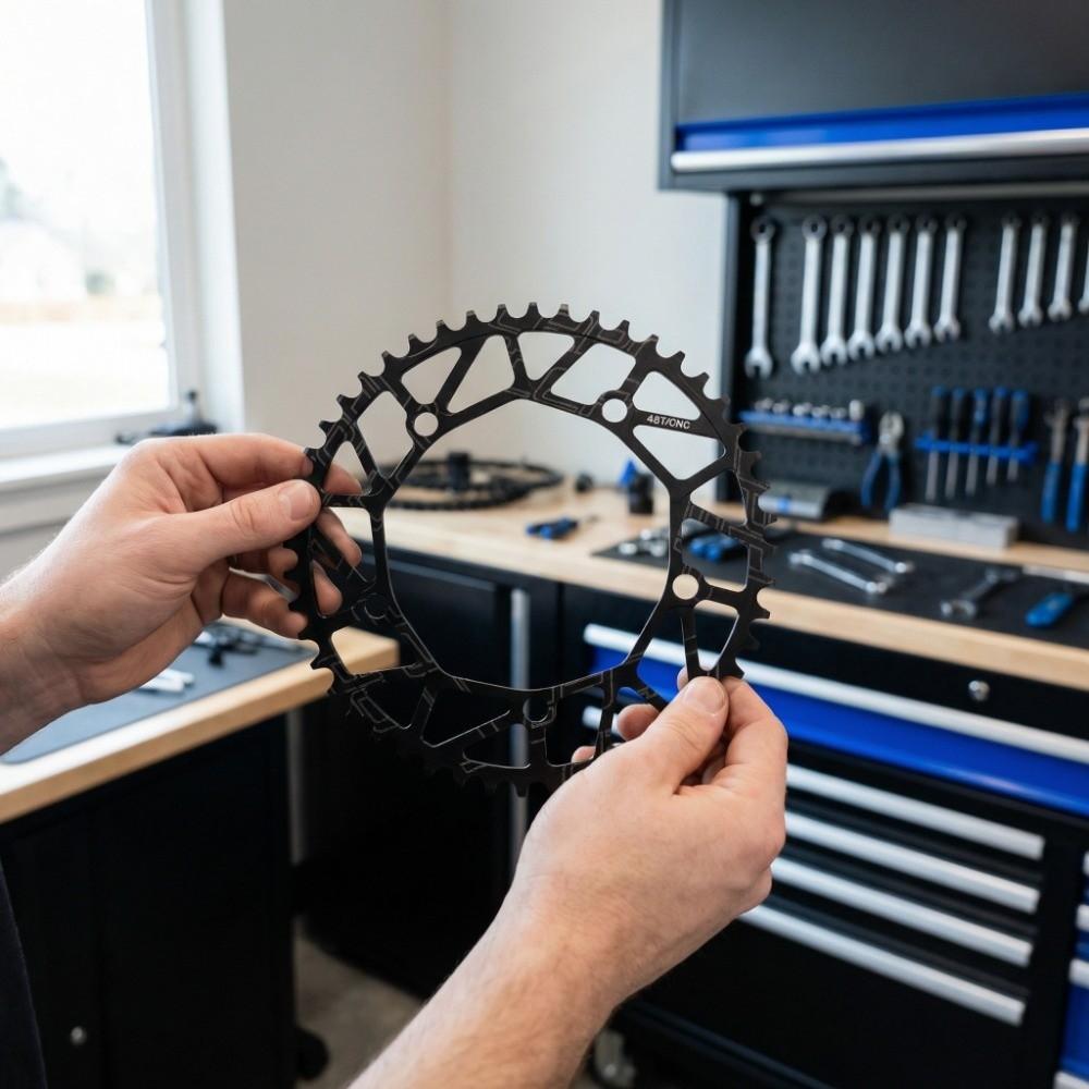 48T Bike Crank Chainring Lightweight Single Disc Chainring Durable Bike Sprocket  Bike Maintenance