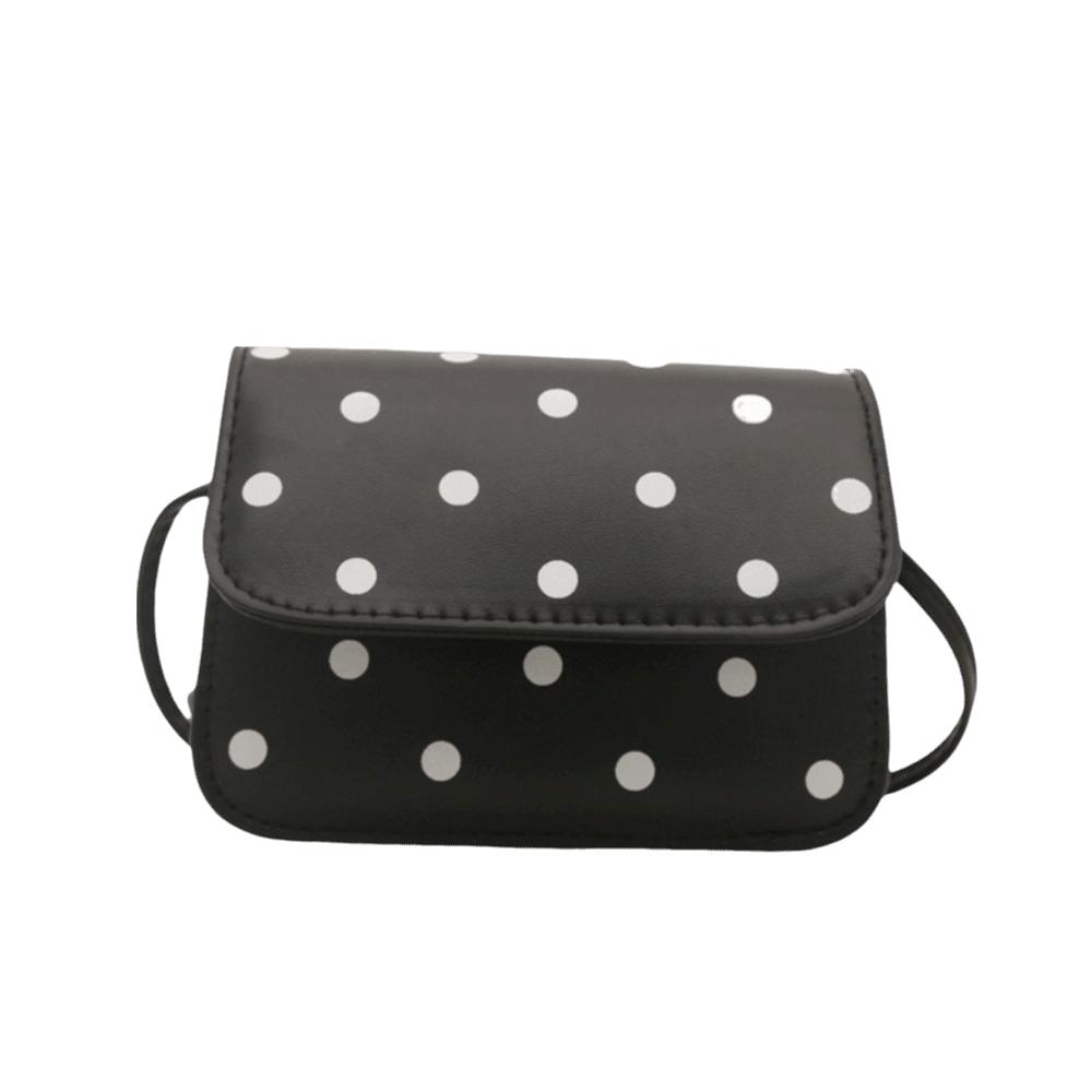 Sweet Mini Square Bag PU Single-Shoulder Bag New Polka Dot Crossbody Bag Dressy Occasions