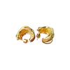 Vintage High-End Hollow Metal Heavy Industry Winding C-Ring Earrings Hipster Niche Earrings Women