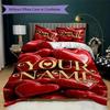 Custom Name Elegant Butterfly Lace Bedding,Quilt Set Quilt Cover Pillowcase Home Birthday Gift(1 * Duvet Cover + 2 * Pillowcase, Without Core)_lx