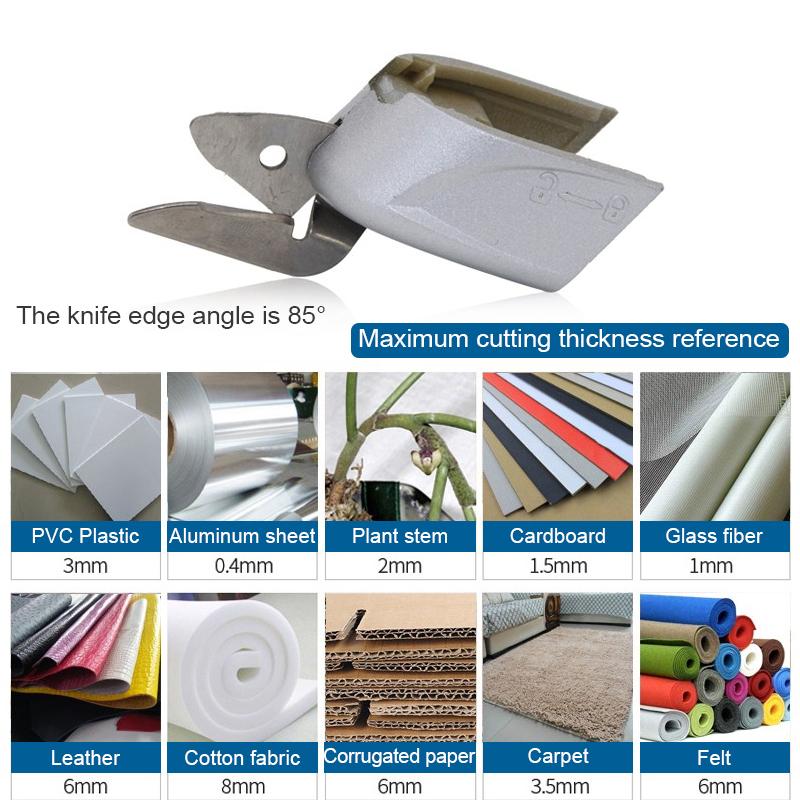 Cordless Electric Scissors Rechargeable Scissors Cloth Cutter Rug DIY Scissors Cardboard Cutting Tool PVC Leather Sewing