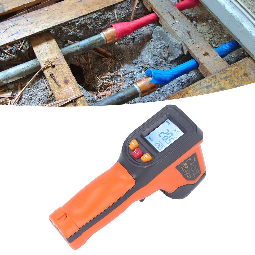 Infrared Thermometer Digital Display Handheld Temperature Measuring Gun for Industrial ‑50‑400 Degree