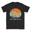 Kawaii Capybara Animal Tshirts Unisex Unisex Novelty 100 Cotton Tees Round Neck Short Sleeve T Shirt Gift Tops