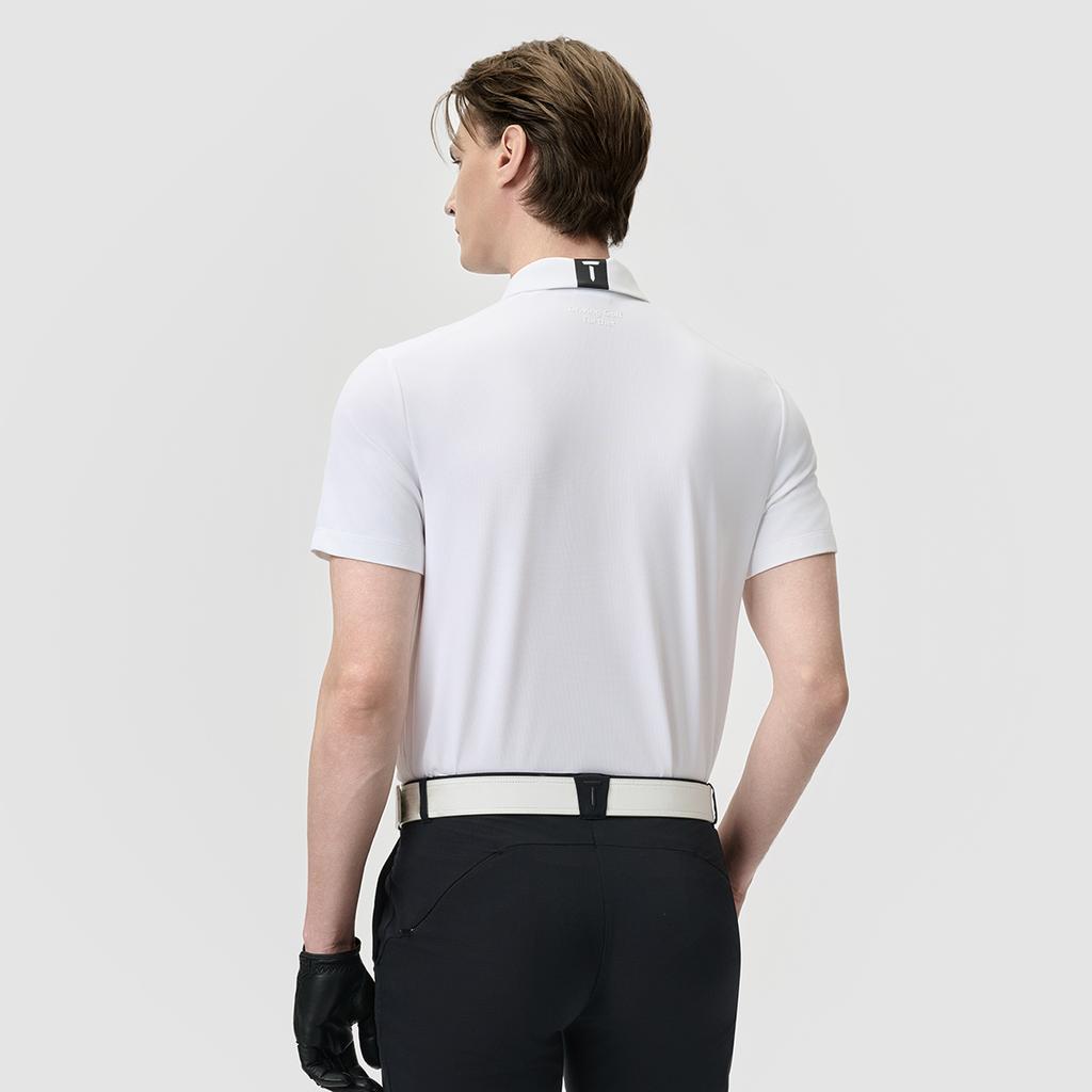 New FILA Golf Series Polo Shirt Men's Jade White A11M525127F-WT