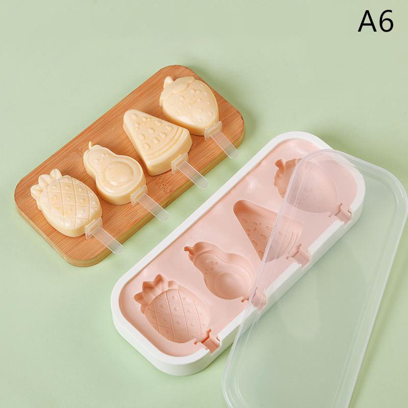 

4-упаковка формочек для мороженого, детские милые фигурки, силиконовая форма для мороженого, не содержащая бисфенол-А, многоразовая форма для мороженого, форма для пудинга