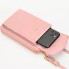 New Vertical Mobile Phone Bag, Women's Vertical Leather Small Square Bag, Fashionable Shoulder Messenger Commuter Bag