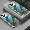 Coque de téléphone en verre plaqué électroplate adaptée pour iphone 17  16  15  14  13  12  11pm Pro Plus et autres modèles de téléphone.