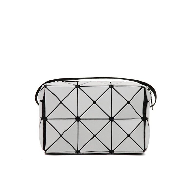 Live Broadcast Geometric Small Square Box Pillow Bag Diamond-grid Fashion Niche Single-shoulder Cross-body Women's 412