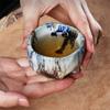 Keramická ledová popraskaná glazura šálek na čaj Ručně vyráběná hrubá keramika Ru Kiln Master Cup Kreativní kancelářské šálky na čaj Nádobí