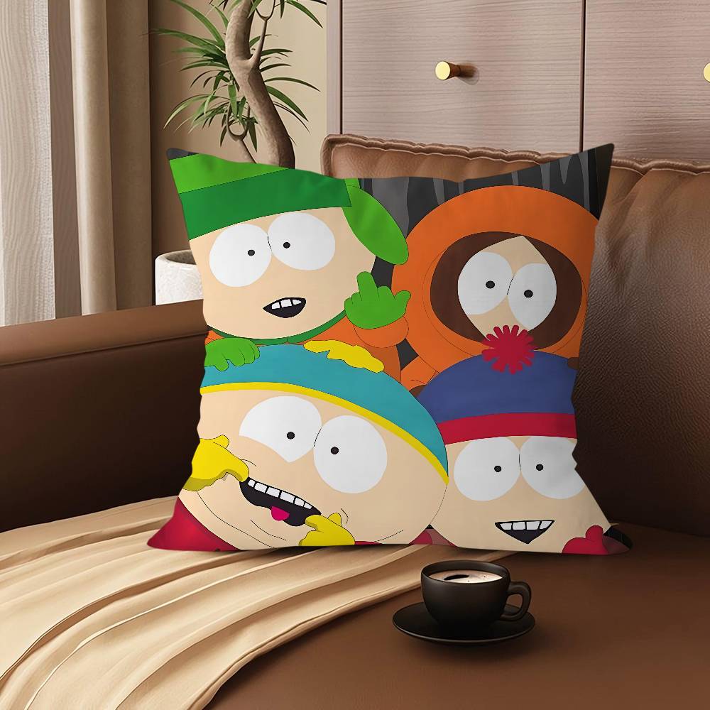 S-South P-Park Pillow Gifts Home Office Furnishings Bedroom Sofa Car Cushion Cover Case 45x45cm