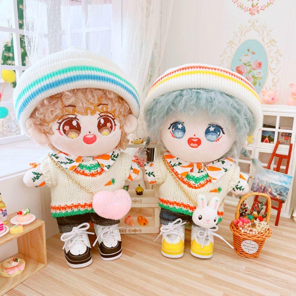 Cosplay 20cm Cotton Doll Hat Dress Up Plush Doll Costume Suit Dress Game Plush Doll Hat Kids Gift