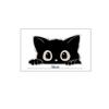 1/2pcs PVC Car Sticker Poor Cat Is Stealing with Big Eyes Watch Vinyl Car Styling Cover Waterproof Decals Interior Accessories