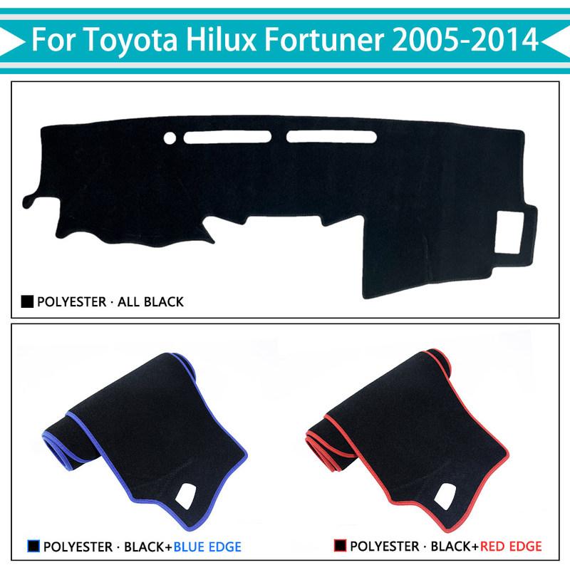 Car Dashboard Cover Dash Mat Pad for Toyota Hilux SW4 Fortuner AN30 AN50 AN60 2005~2014 Nonslip Cape Sunshade Accessories