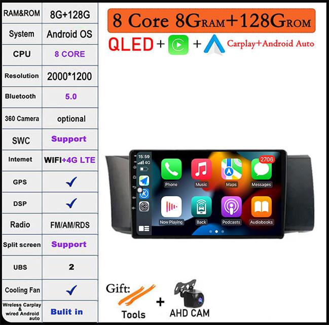 9 Inch LHD DSP Android 14 For Subaru BRZ 2012 - 2016 Car Carplay Stereo Wifi Navigation Player Autoradio Radio GPS Multimedia