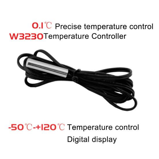 Termostato digital LCD W3230 DC 12V 20A Controlador de alarme de temperatura e regulador