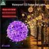 Low Voltage 50cm LED Vine Ball String Lights (5-Pack)