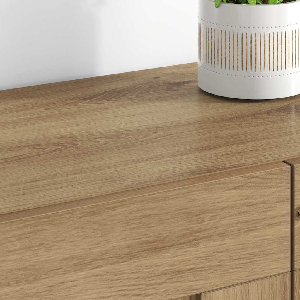 Wall Mounted Cabinet 2 pcs Artisan Oak Finish 69.5 x 34 x 90 cm