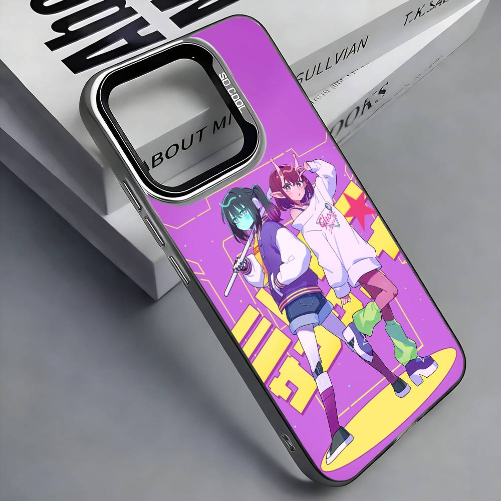 M-Milky S-Subway Anime Colorful Silver Back Phone Case For IPhone 17 16 15 14 13 12 11 Plus Pro Max Plus