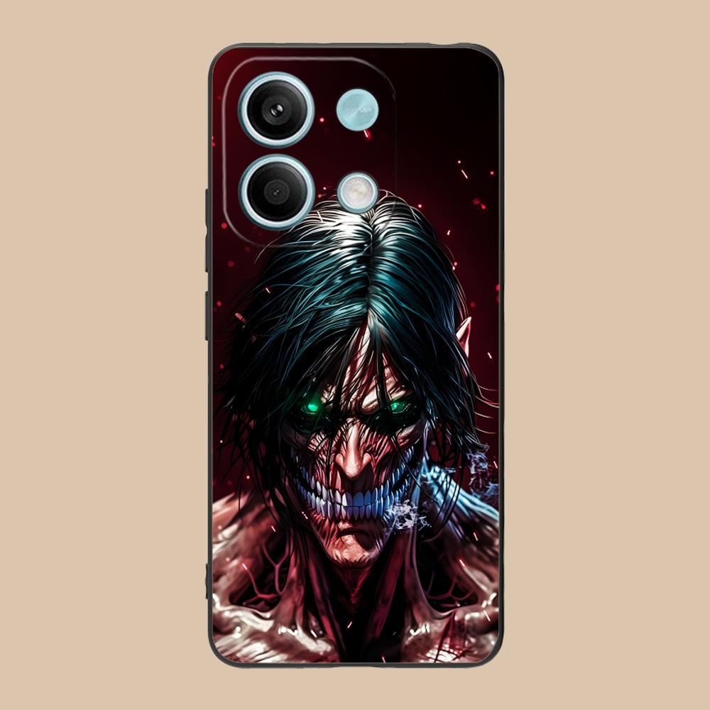 AOT Eren Yeager Matte TPU Mobile Phone Case for POCO M7 M6 M5 M4 M3 X7 X6 X5 X4 X3 Pro GT 5G Colorful Printing Cover
