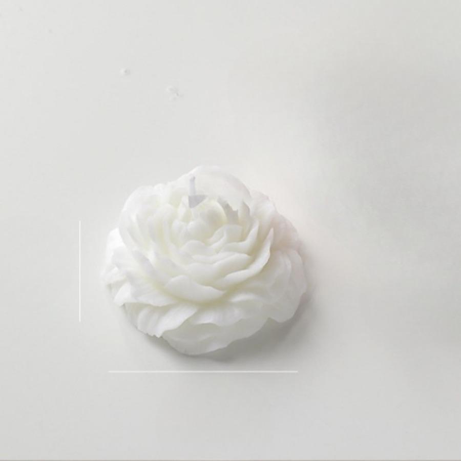 

1pc Handmade Peony Flower-Shaped Scented Candle with Long-Lasting Fragrance for Home Decor & Relaxation Ideal for Bedroom/Spa белый