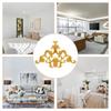 PVC Carved Flower Applique Onlay Ornament for Wall Ceiling Door Corner Decor Living Room Background Decoration Home DIY Applique