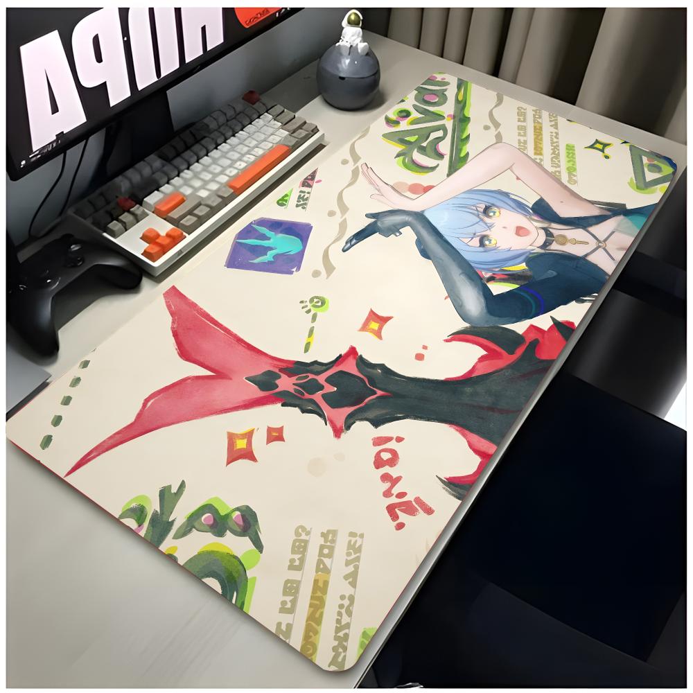 Game Character Zenless Zone Zero Lucia Mouse Pad Large Gaming Mousepad With Thick Stitched Edge Nonslip Desk Mat