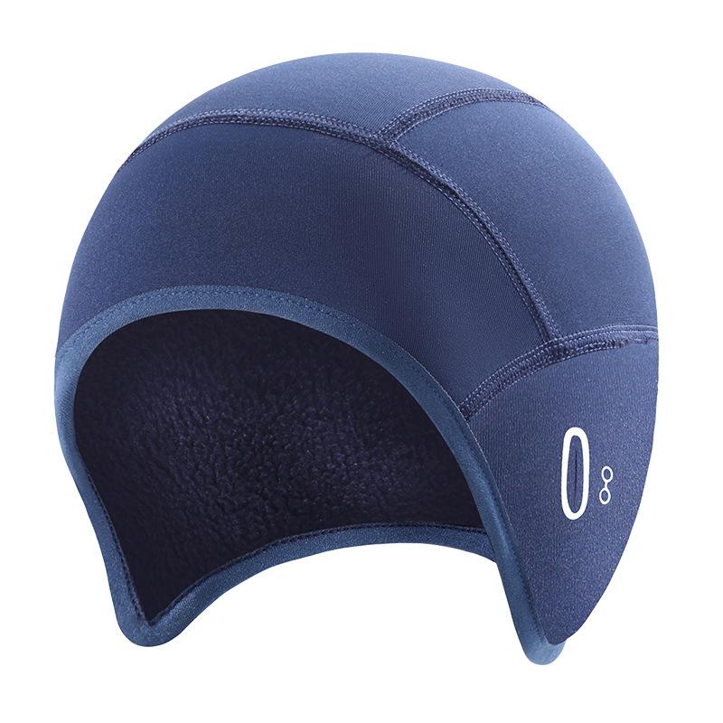 Outdoor Winter and Autumn Cycling Warm Cap with Fleece Ski Mask for Ears, Cold Protection Helmet Inner Lining Head Cover, Casual Hat