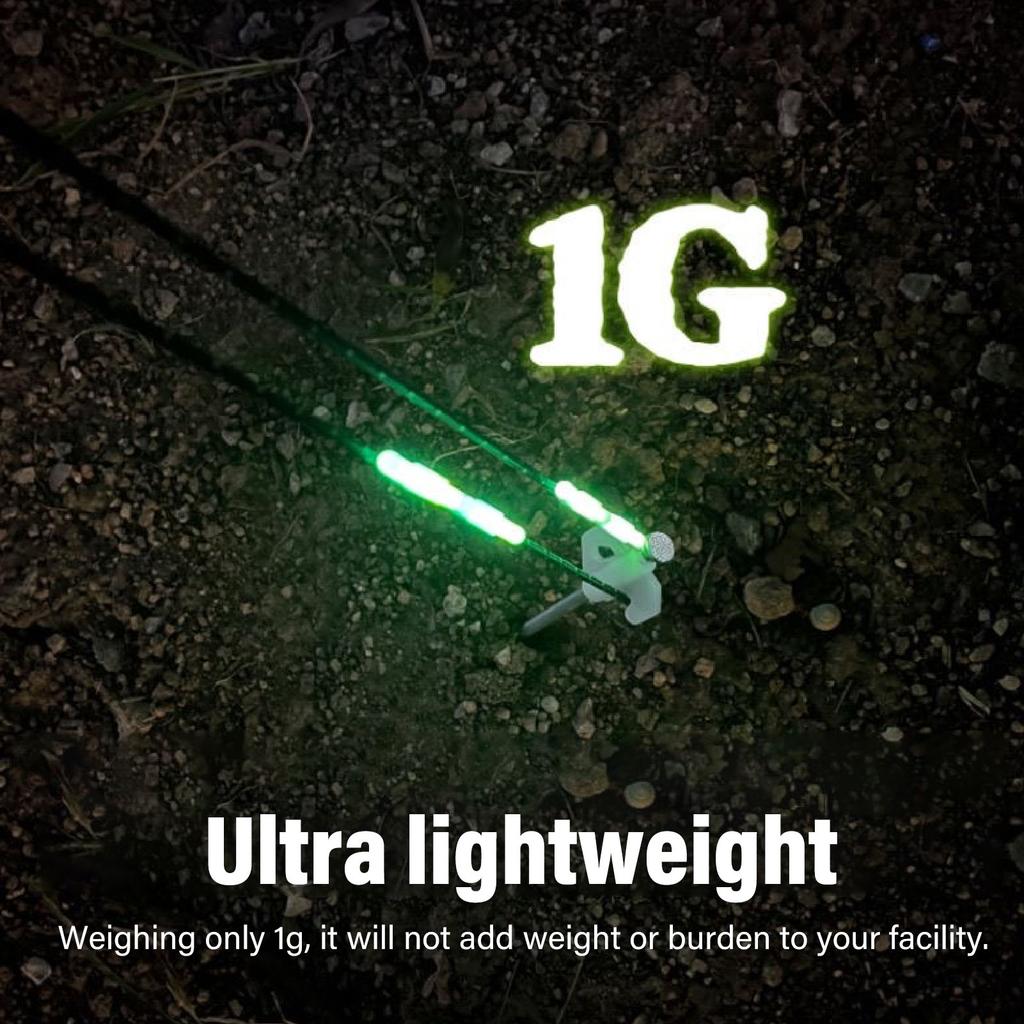 Wind Rope Buckle Light Set Disposable Lightweight Anti Tripping Tent String Rope Warning Light Glow Sticks for Camping Picnic