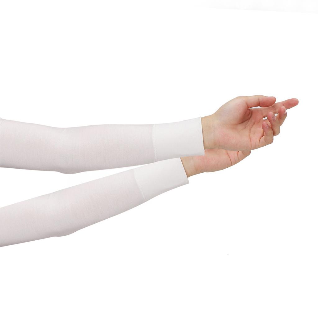 Summer New Cool Modal Cotton Arm Warmers For Women Girls Soft Driving Sunscreen Long-Sleeved Outdoor Solid Color Riding Sleeves
