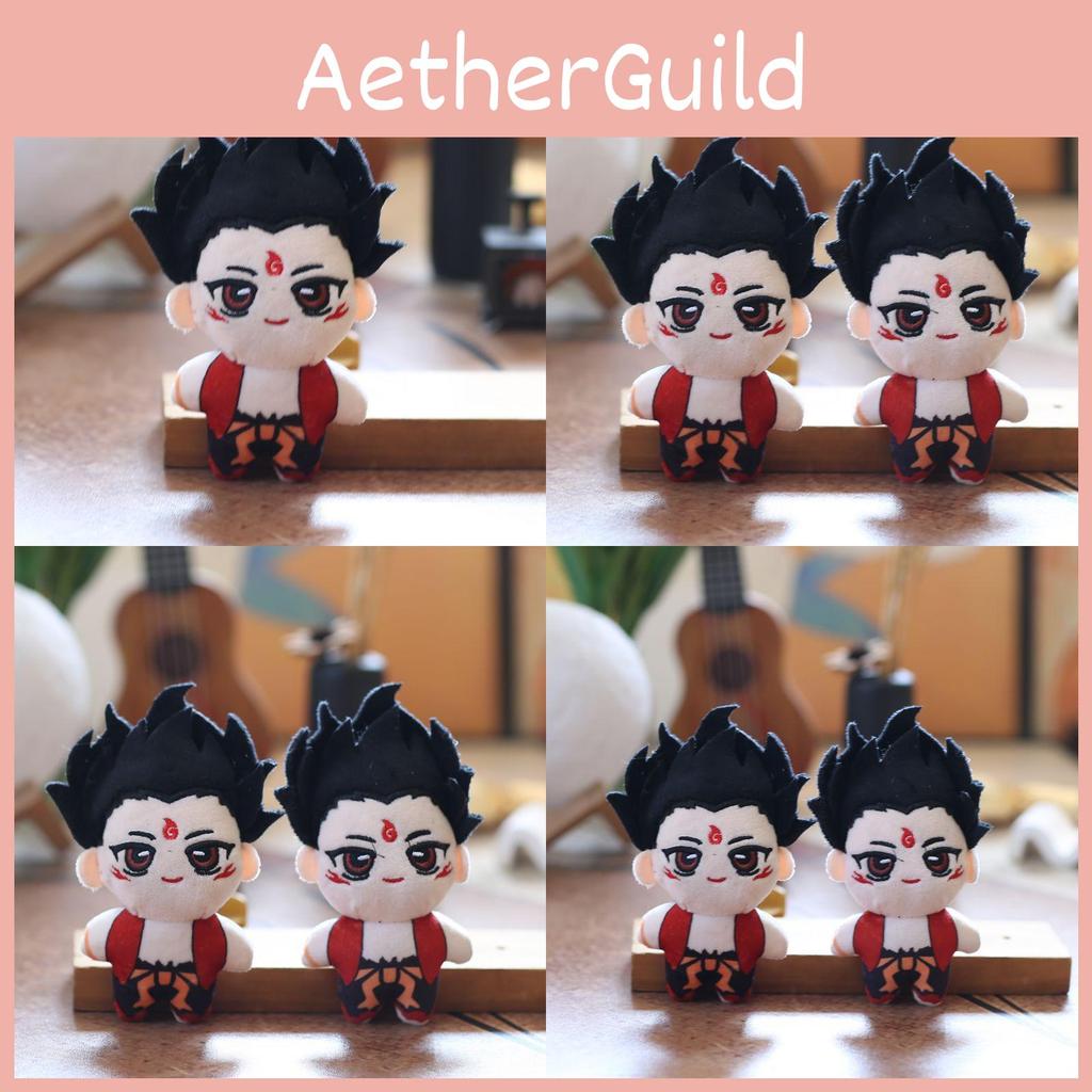 Plush Nezha Toy Keychain With Pp Cotton Backpack Accessory For Gift Kids