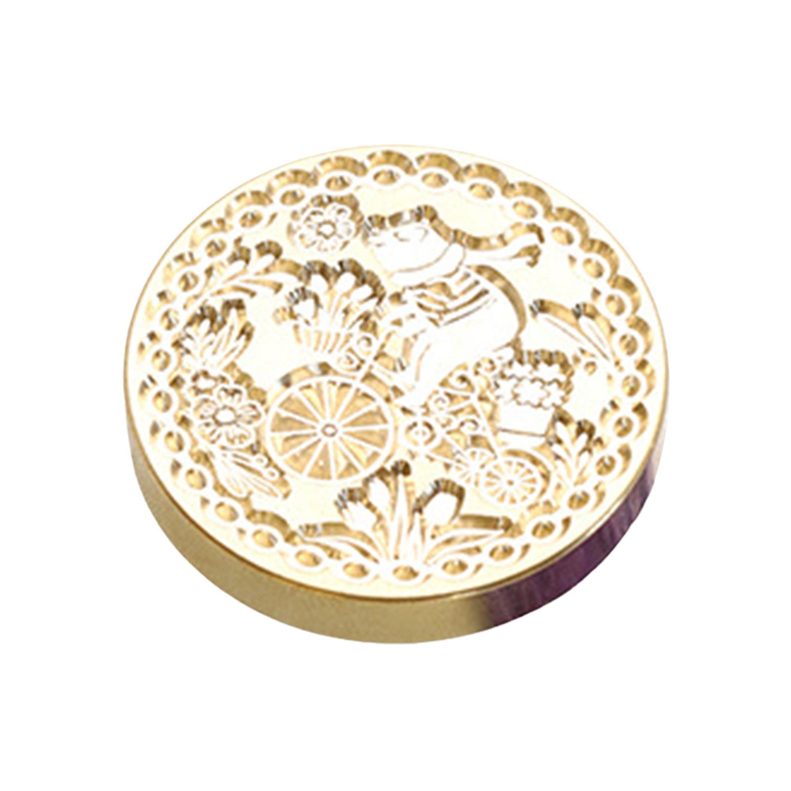 

Тиснение сургучной головки штампа, латунный сургуч, сменная головка сургучного штампа для запечатывания конвертов, поздравительных открыток F