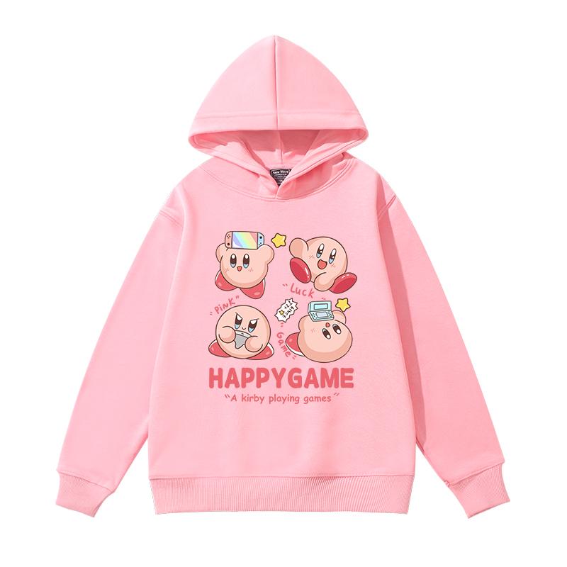 

Autumn Kirby Pattern Printed Hoodies Fashionable Casual Sports Long Sleeved Children s Girl Hooded Sweatshirts 140