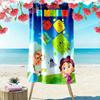 Cutie Cubies Print Beach Towel, Large Soft Quick Dry Towel for Beach Camping Swimming