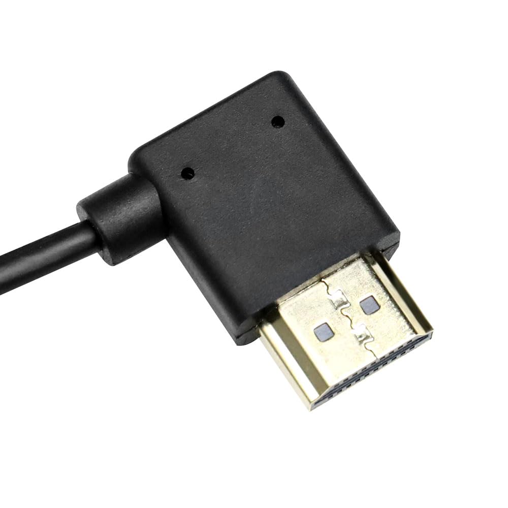 Cables Z CAM E2 HDMI Right Angle Cable for Portkeys BM5 90 Degrees to Right Angle Alvin's 2.0 Monitor, 45cm,