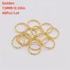 48Pcs/Lot 8-20mm Round Jump Rings Twisted Open Split Rings jump rings Connector For Jewelry Makings Findings Supplies DIY