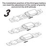 Carbon   RC Drift Car Chassis High Traction Upgrade RC Car Chassis with Battery Mount Plate for 3 RACING D5S 1Celsius10