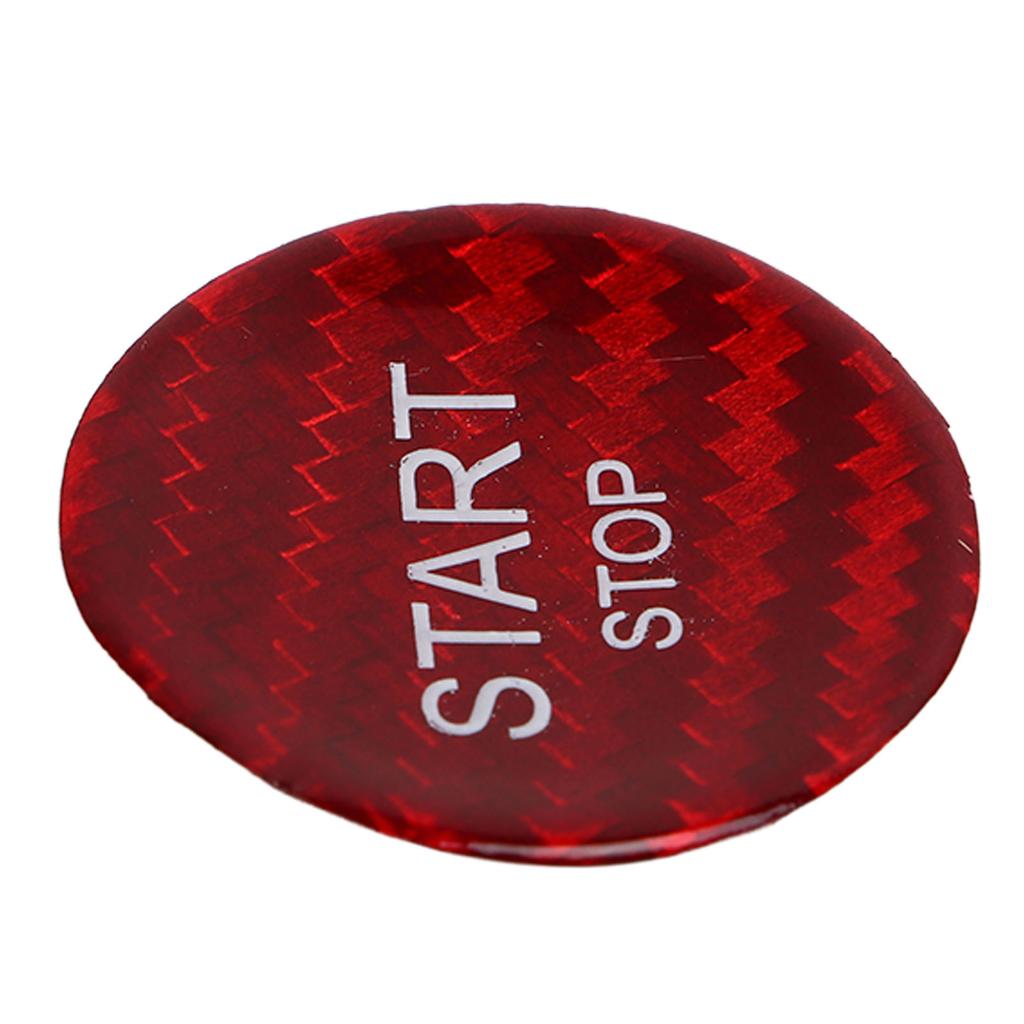 Engine Start Stop Button Cover Carbon Ignition Starter Sticker Replacement for 408 308S 508