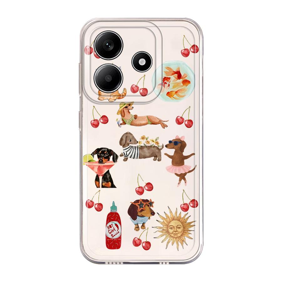 Cartoon Cat And Dog Case for Xiaomi Redmi Note 14 Pro Plus 14C Note 13 11S 9 10 12S 12 A4 13C 10S 11 Soft Phone Cover