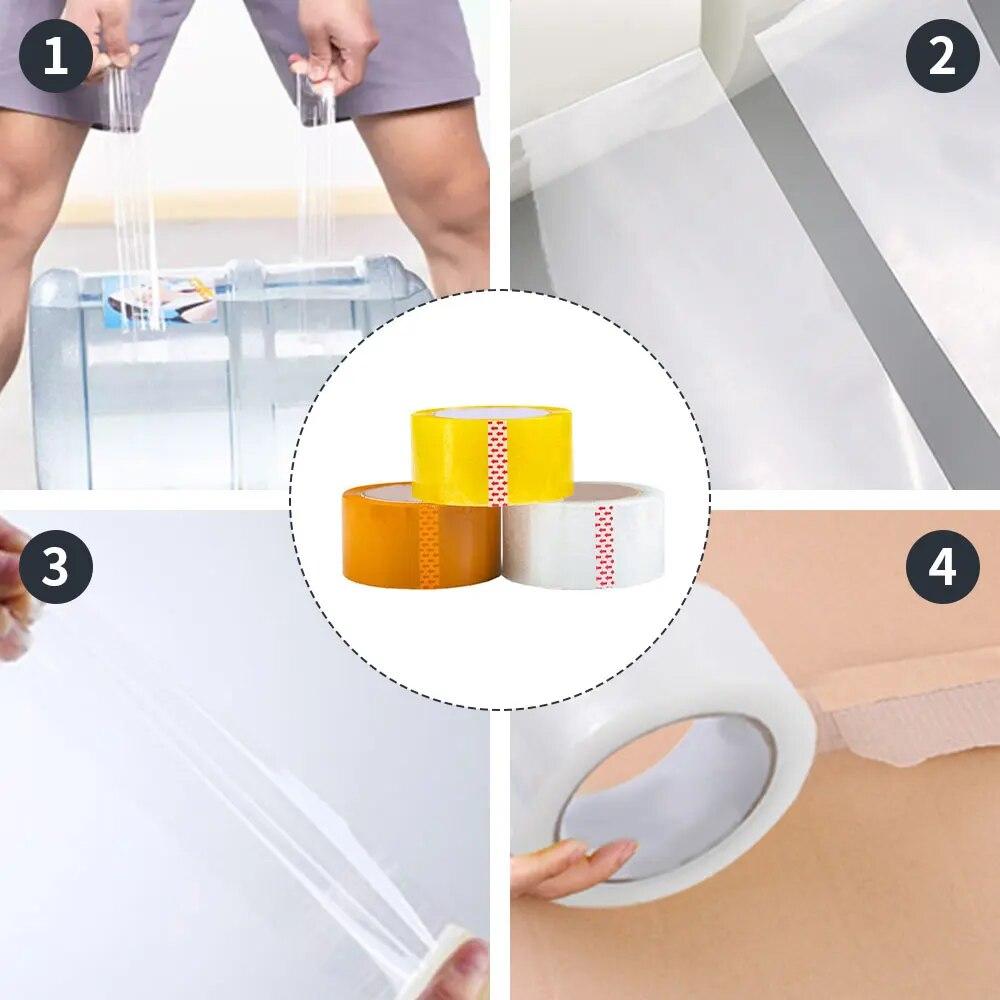 Hochviskoses transparentes Klebeband, OPP-Packband transparentes Kartonverschlussband für Verpackungen Klebeband