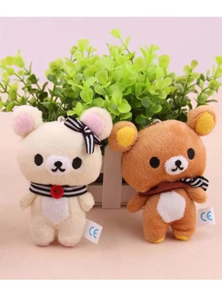 New Scarf Rilakkuma Plush Doll Kawaii Anime Brown Bear Pelcuhe Stuffed Bear Toys Cute Couple Toy Girl Like Gifts Birthday Kids